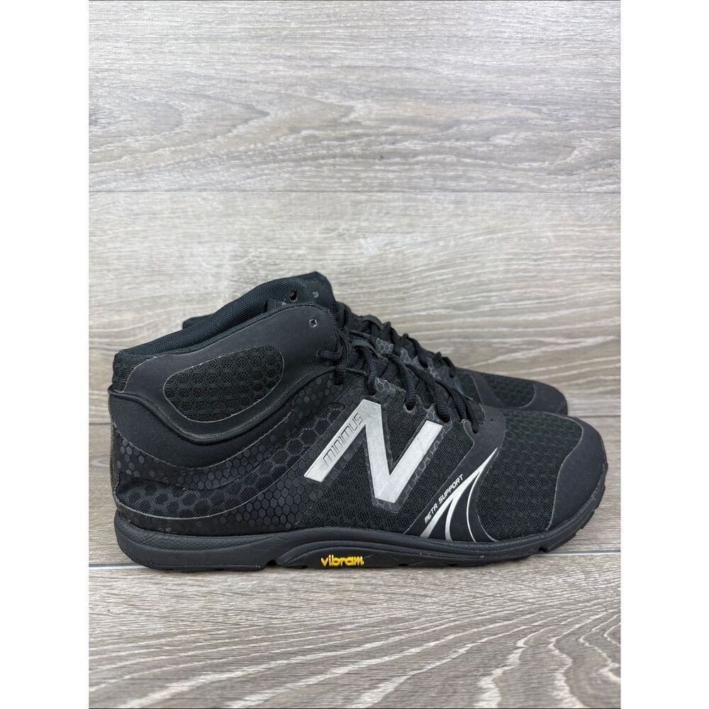 New Balance Minimus MX20 v3 Mens Sz 13 2E Black Silver Vibram Running Sneakers